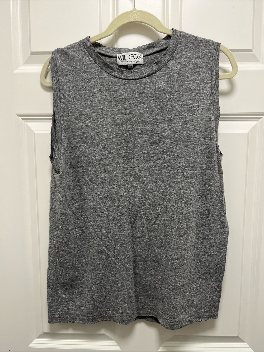 Wildfox Heather gray muscle tank top size M